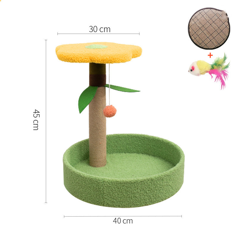 Cat Scratcher with Sisal Winding and Hemp Surface-1