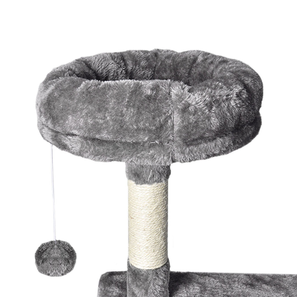 PaWz 130cm Cat Tree Toy Scratching Post Grey-3